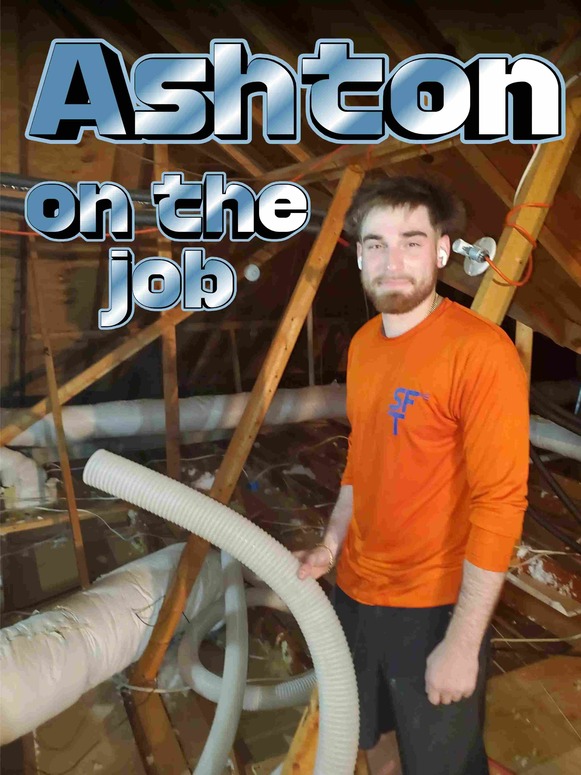 East Texas Attic Insulation crew preparing for a blown-in fiberglass attic job